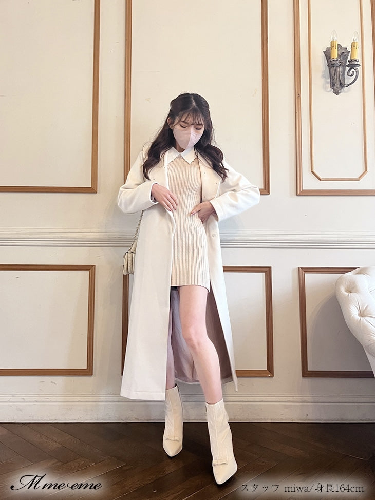 【SALE】Dot tulle short boots (eme10281)