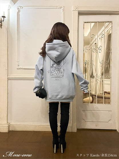 【sale】 Cinnamoroll?m me eme original illustration hoodie (eme10287)