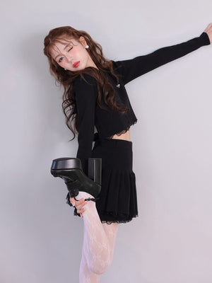 Studs leather loafer(eme10606)