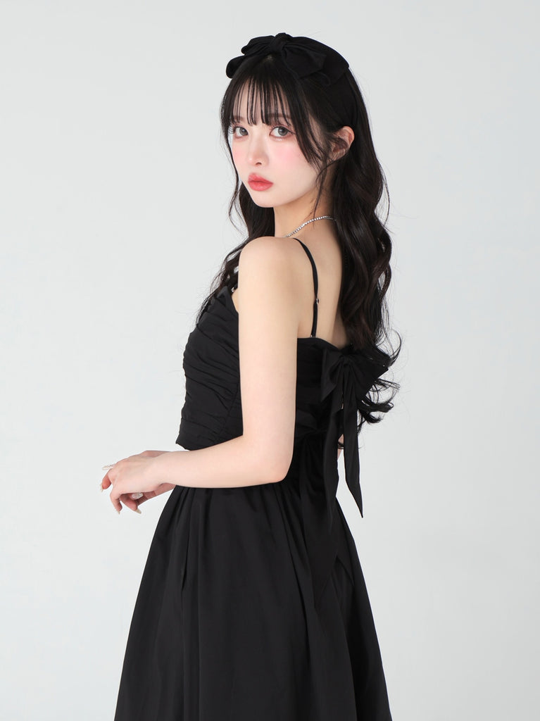 Back ribbon camisole tops(eme10470)