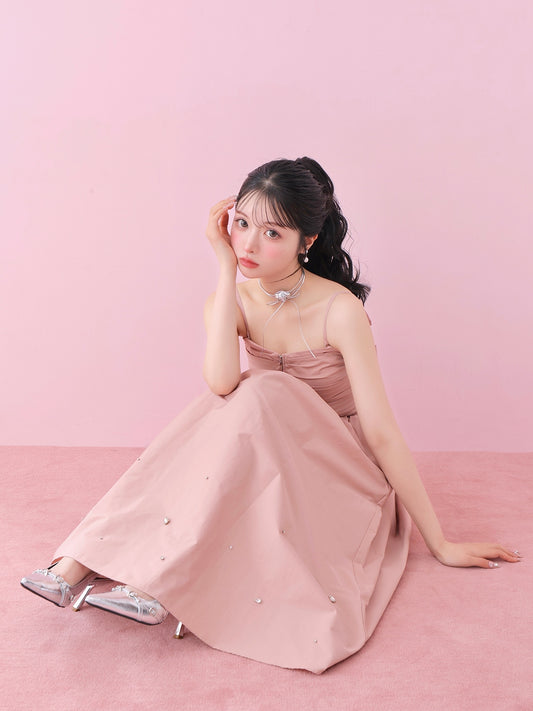 Bijou volume long skirt(eme10471)