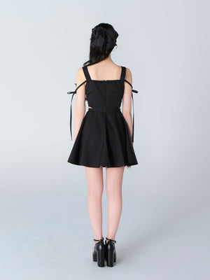 Taffeta ribbon mini onepiece(eme10531)