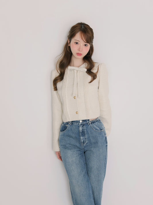 【SALE】Waist cut straight denim (eme10315)