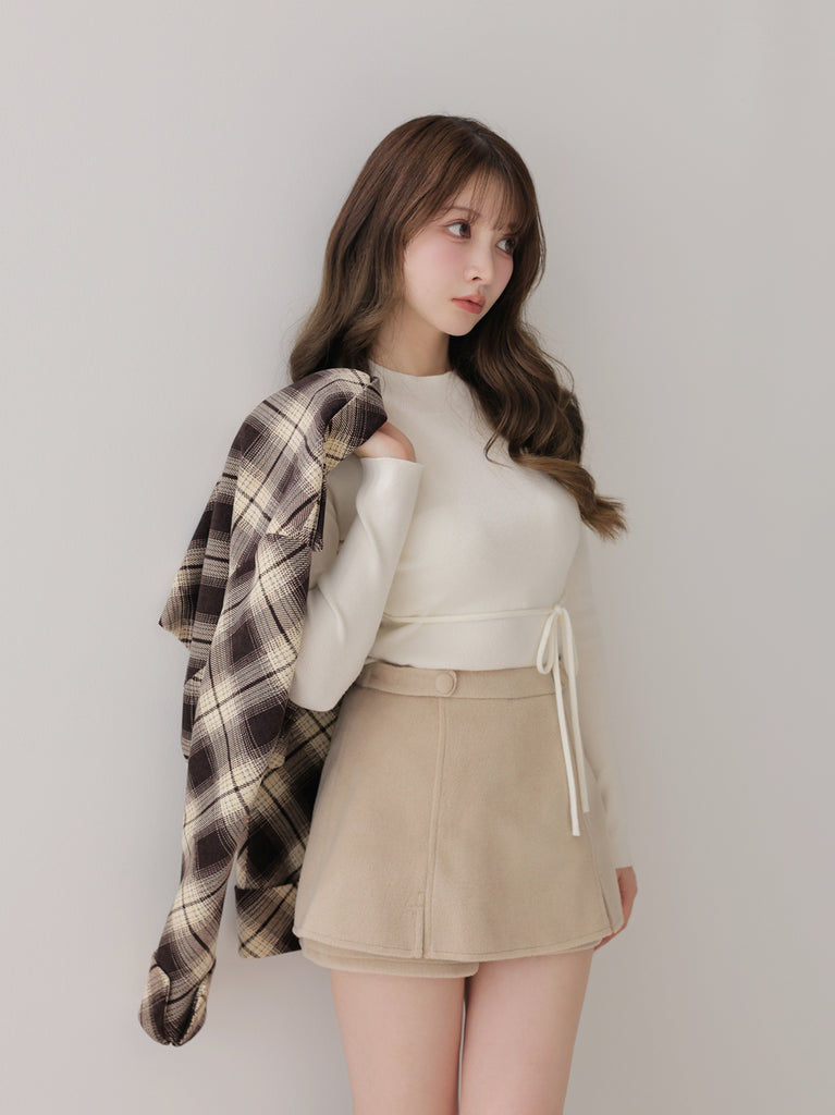 model：160cm　(size：F　color：Ivory)
