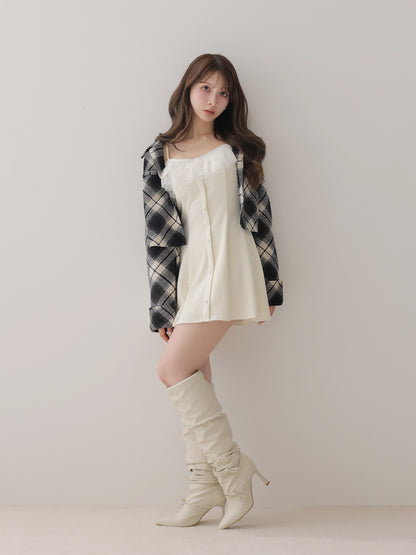 model：160cm　(size：F　color：Ivory)