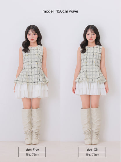 Maison tweed docking mini onepiece(eme11120)