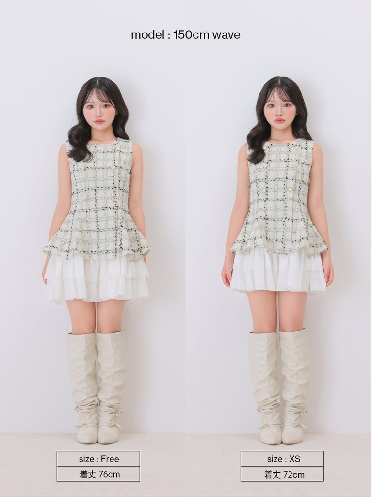 Maison tweed docking mini onepiece(eme11120)