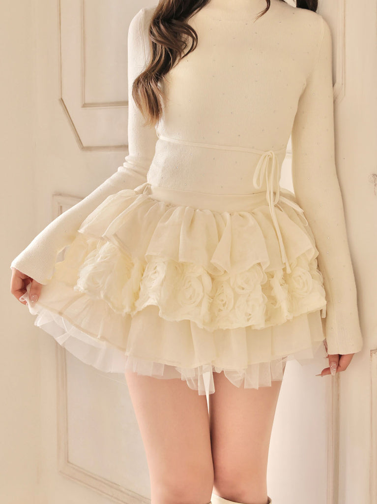 model：160cm　(size：F　color：Ivory)