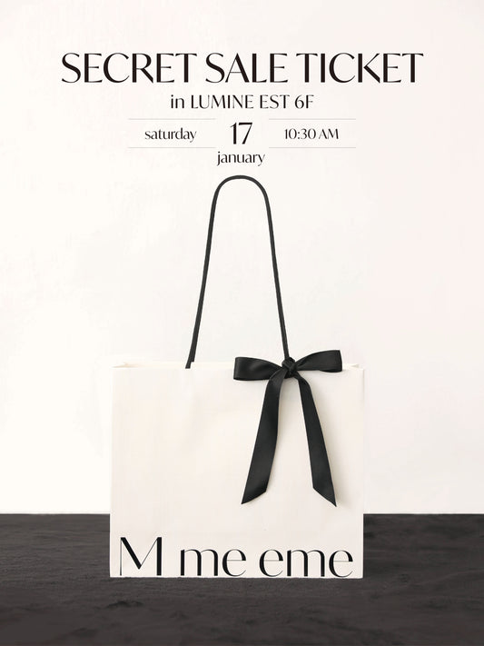 SECRET SALE 2026.01.17 時間指定予約チケット (secretsale_260117_ticket)