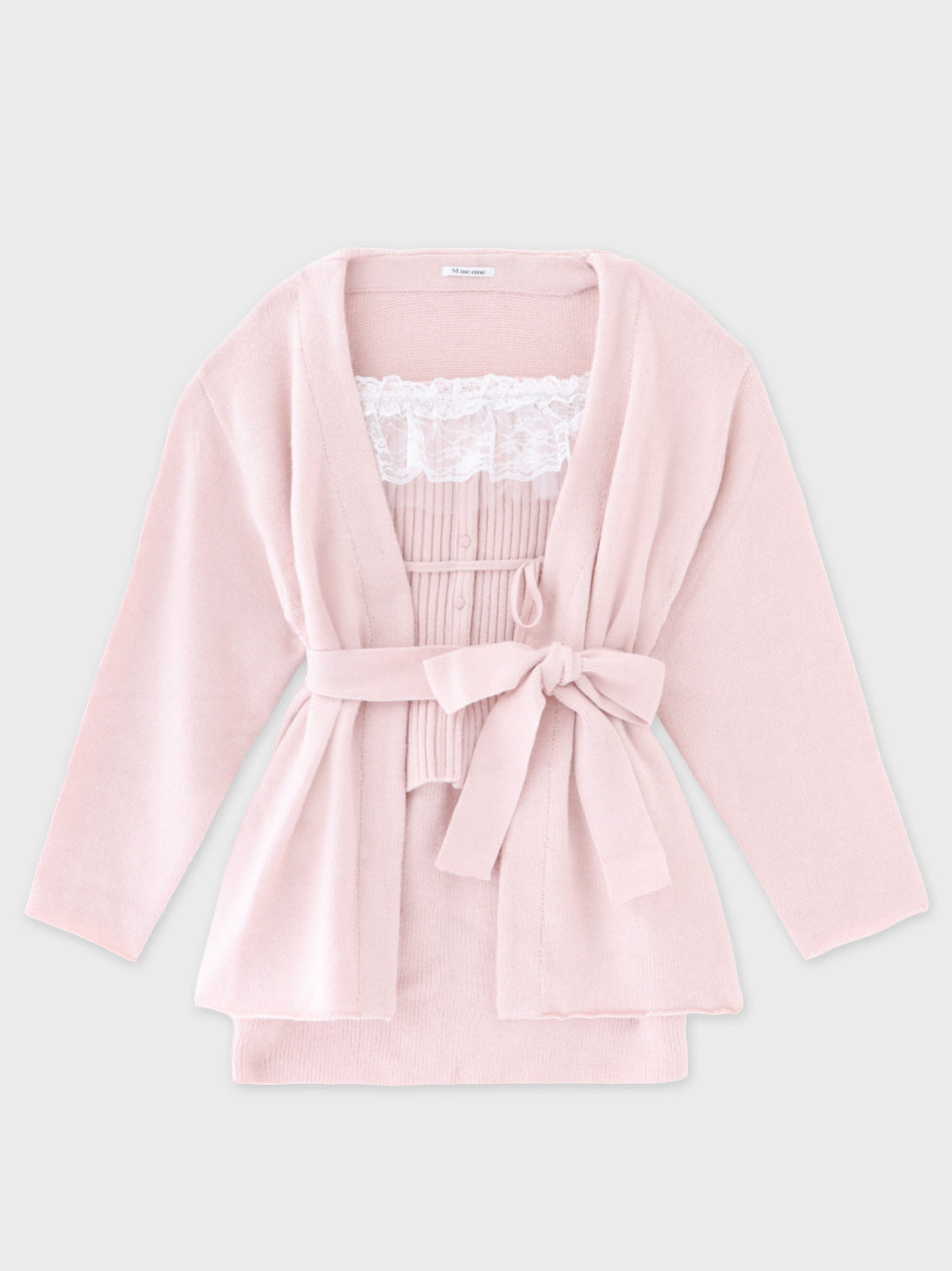 Lame gown layered knit set(eme11002)