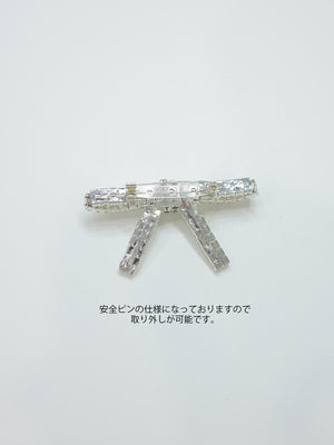 【Pre Order】Bijou ribbon down jacket(eme10816)