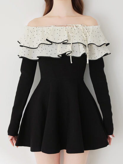 Petite Dot Frill onepiece(eme10839)